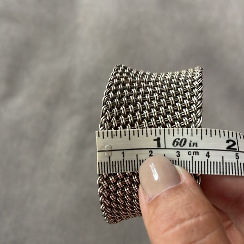 John Hardy Kali wide woven mesh bracelet SS - Picture 8 of 8